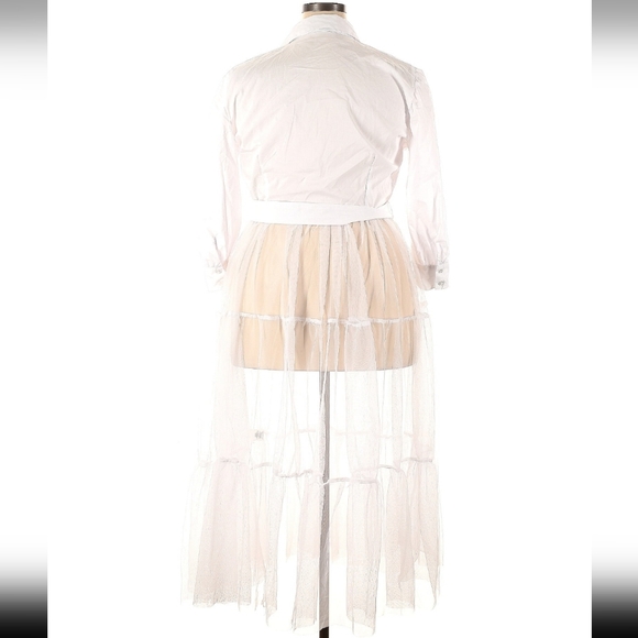 🌟2/$20🌟 NY&C White Button Up Maxi Size XXL Dress - Picture 2 of 3